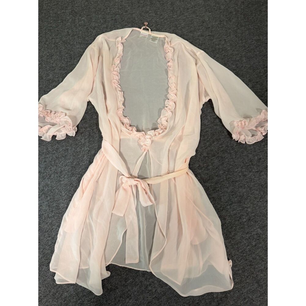 Enchanting Light Pink Sheer Robe